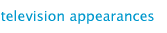 television appearances